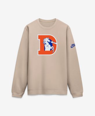 Мужская толстовка Nike Denver Broncos I-Formation Rewind Club Crew песочная