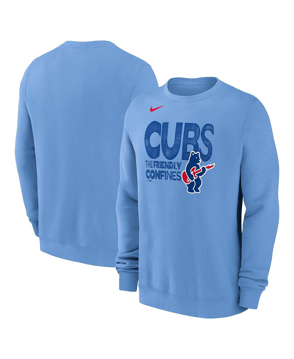 Мужская толстовка Nike Chicago Cubs Electric Bear светло-голубого цвета