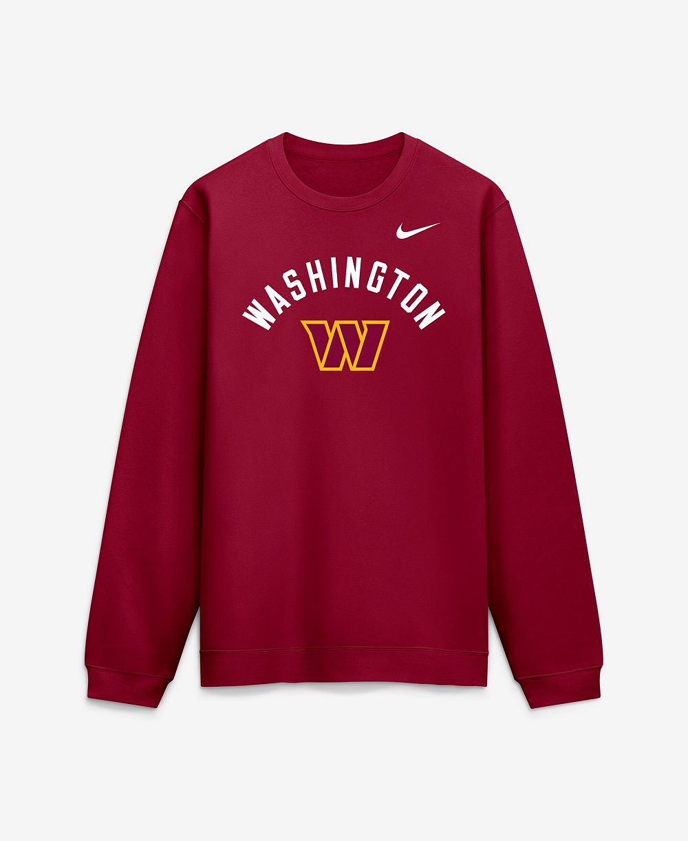 Мужское свитшот Nike Burgundy Washington Commanders Defensive Leader Club Fleece