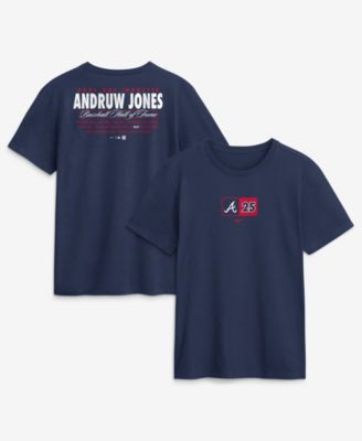 Nike Men's Andruw Jones Navy Atlanta Braves 2026 Hall of Fame Stats Name & Number T-Shirt