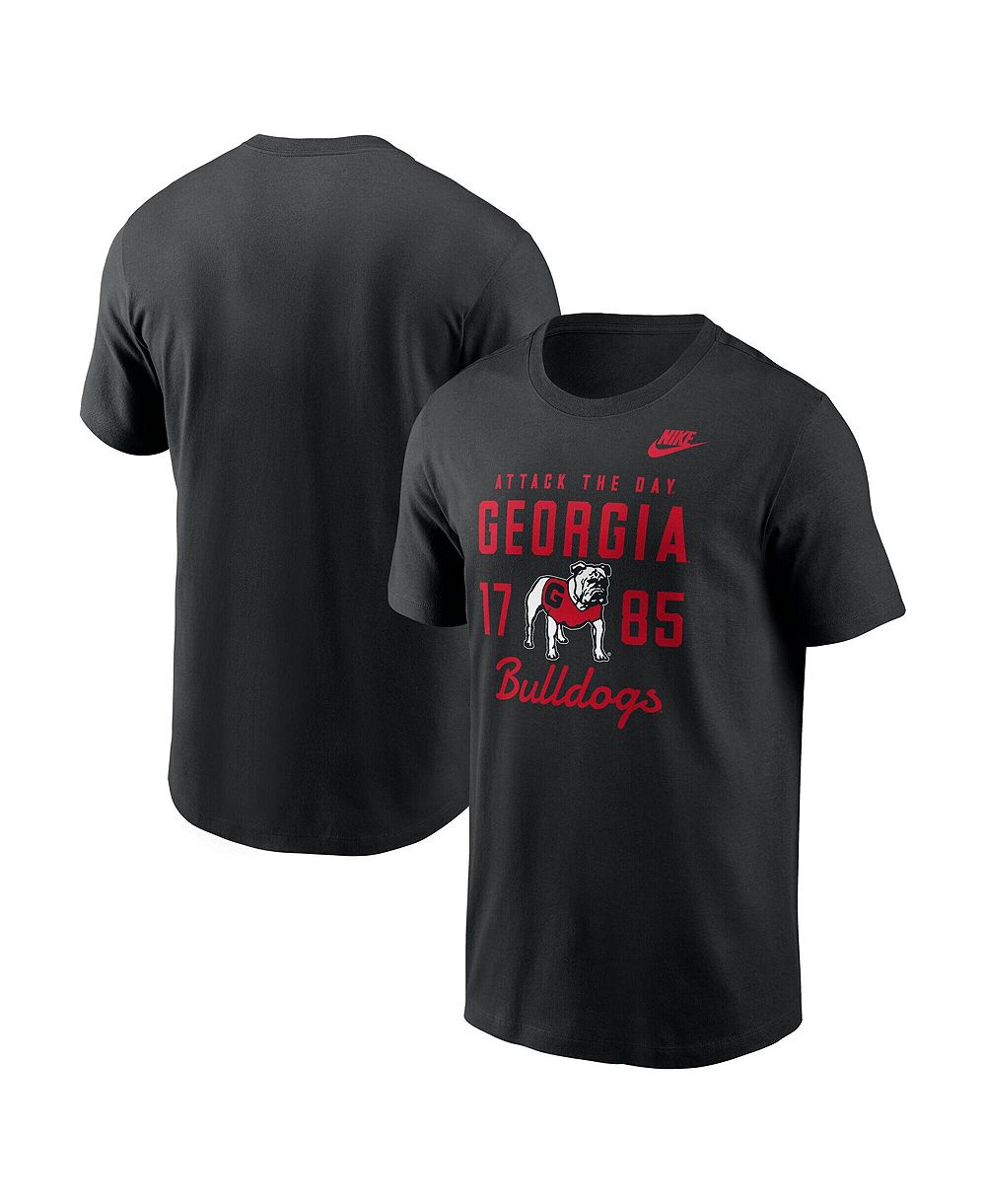 Мужская футболка Nike Georgia Bulldogs Legacy Stacked Established Black