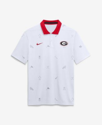 Мужская футболка-поло Nike White Georgia Bulldogs Vapor Pattern Dri-FIT