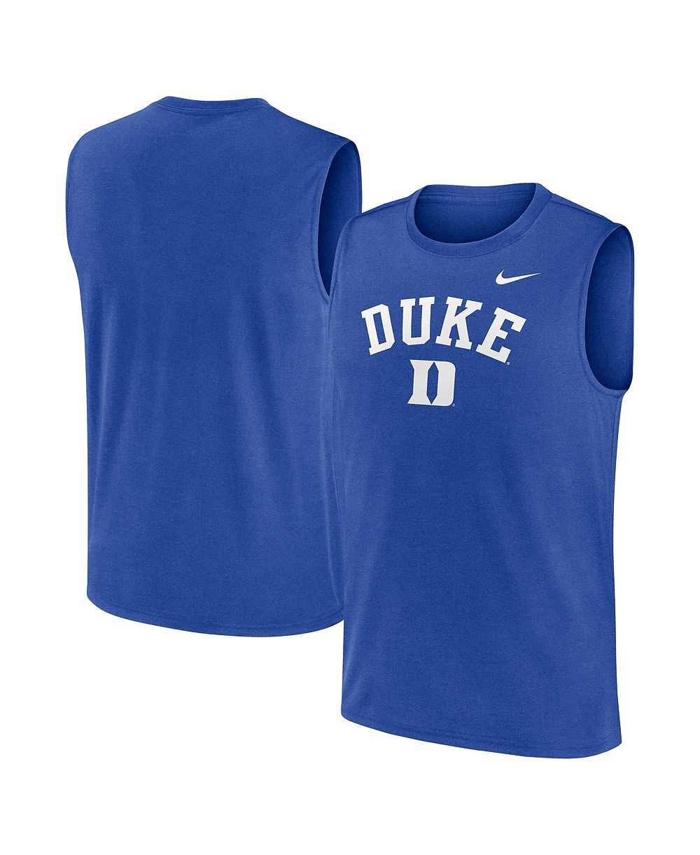 Мужской майка-топ Nike Royal Duke Blue Devils Primetime Legend Arch Dri-FIT Muscle