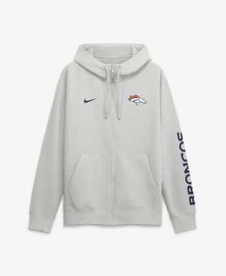 Мужское худи Nike Gray Denver Broncos Cool Down Club Full-Zip