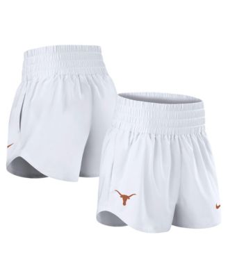 Nike Women's White Texas Longhorns Performance One Dri-FIT High-Rise Shorts