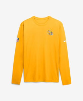 Nike Men's Gold Pittsburgh Steelers Legend Small Logo Dri-FIT Long Sleeve T-Shirt