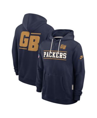 Мужское худи Nike Navy Green Bay Packers Standard Issue Replay Officials Alternate Dri-FIT