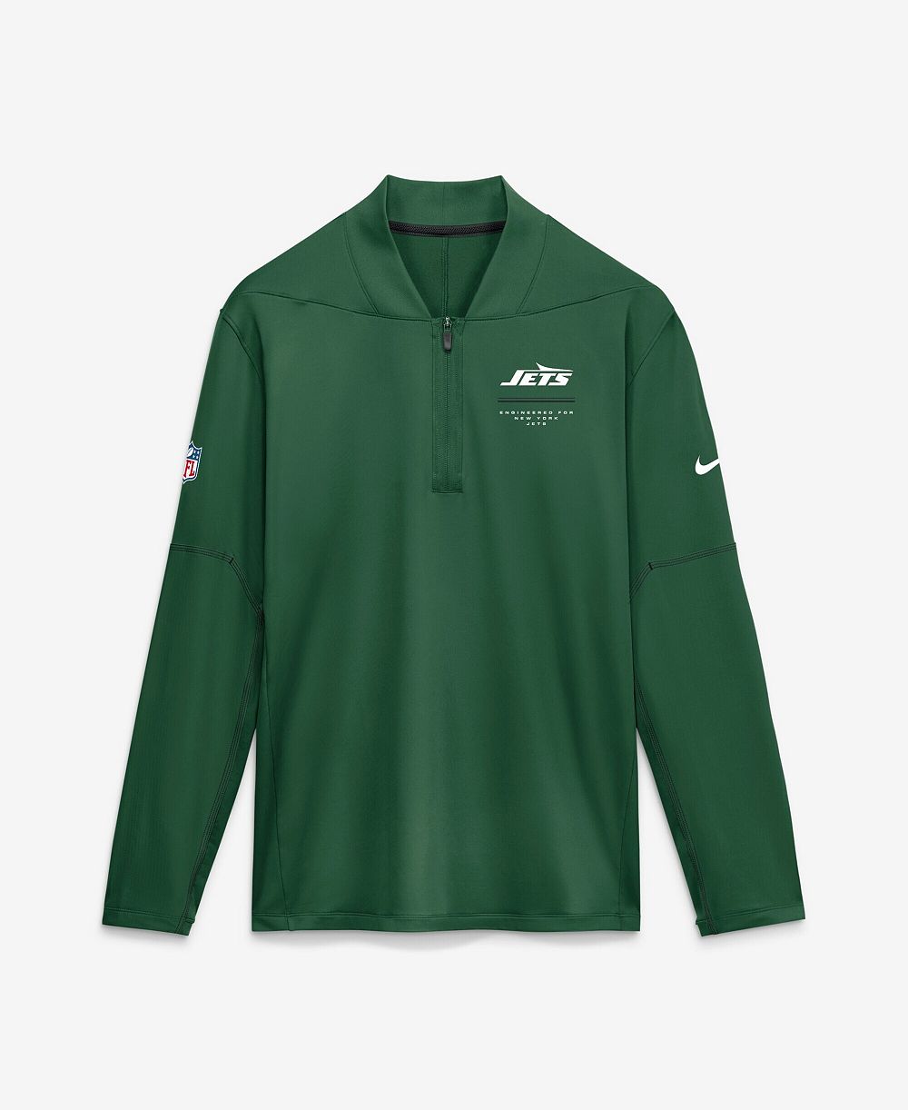 Мужская полуzipped кофта Nike New York Jets Sideline Logo Glory Midweight Dri-FIT