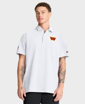 Мужская рубашка-поло Nike White Washington Commanders Sideline Woven Dri-FIT