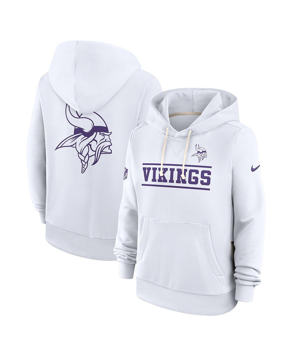 Женское худи Nike Minnesota Vikings Alt Sideline Standard Issue Dri-FIT, белое
