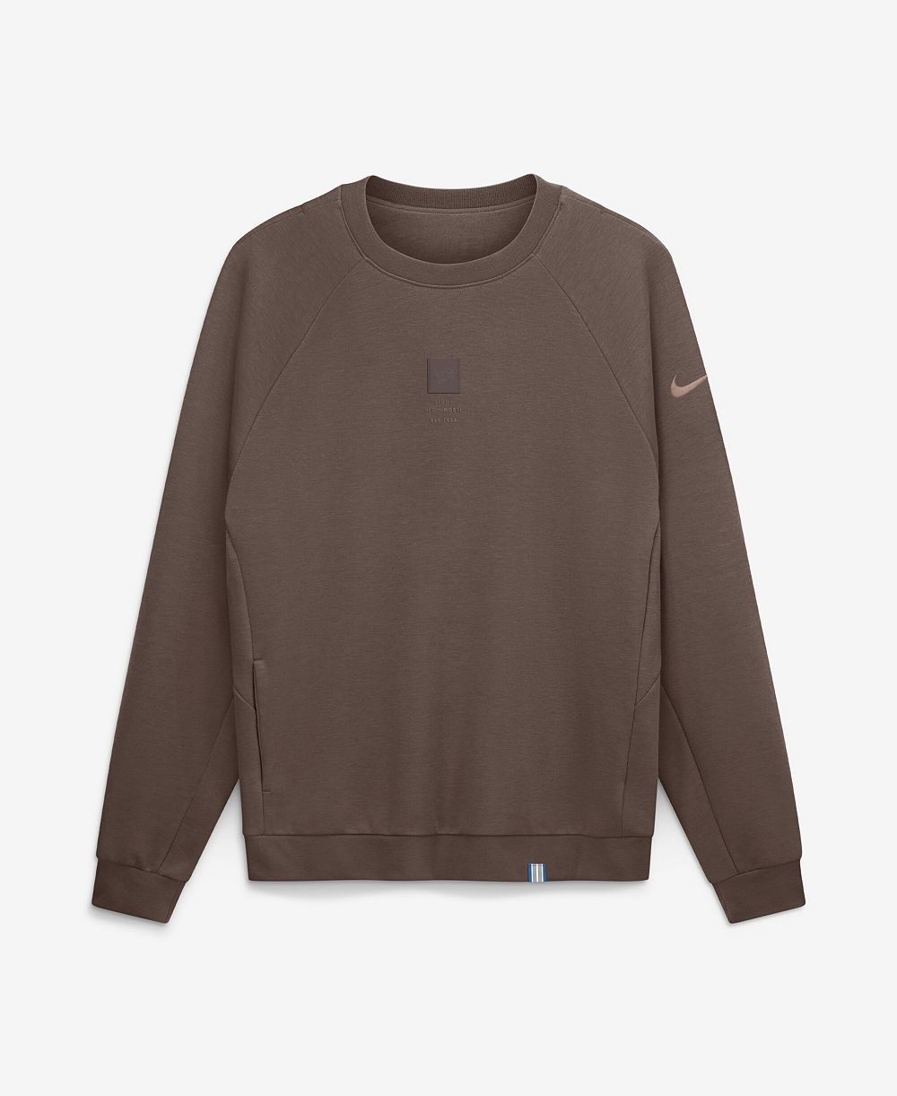 Мужской свитшот Nike Detroit Lions Brown Full Defense Dri-FIT Primary