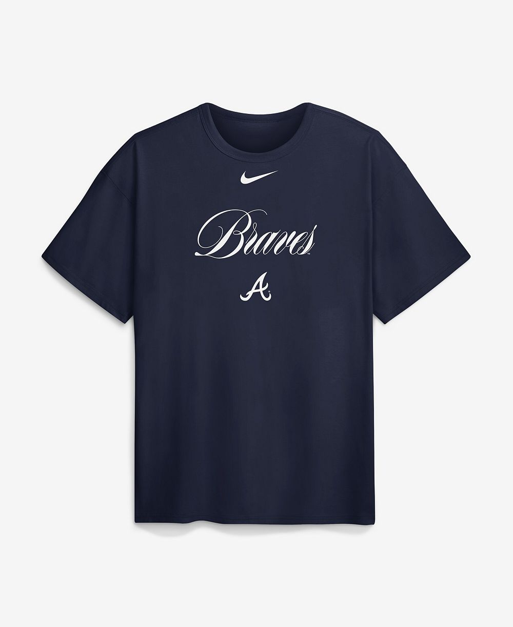 Nike Men's Navy Atlanta Braves 4x Champions Rings Local Max90 T-Shirt