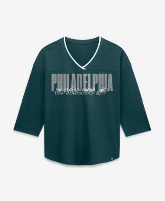 Fanatics Women's Philadelphia Eagles Team First Deceptive Juke 3/4-Sleeve V-Neck T-Shirt