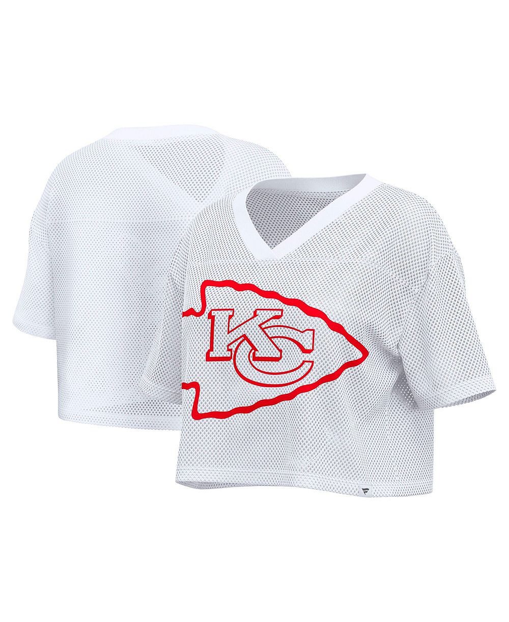 Женская джерси Fanatics Kansas City Chiefs Oversized Mesh Cropped