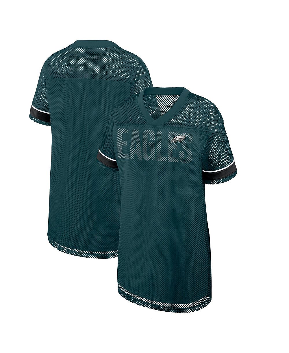 Fanatics Женское платье Philadelphia Eagles Team First Deep Route Oversized Mesh Short-Sleeve