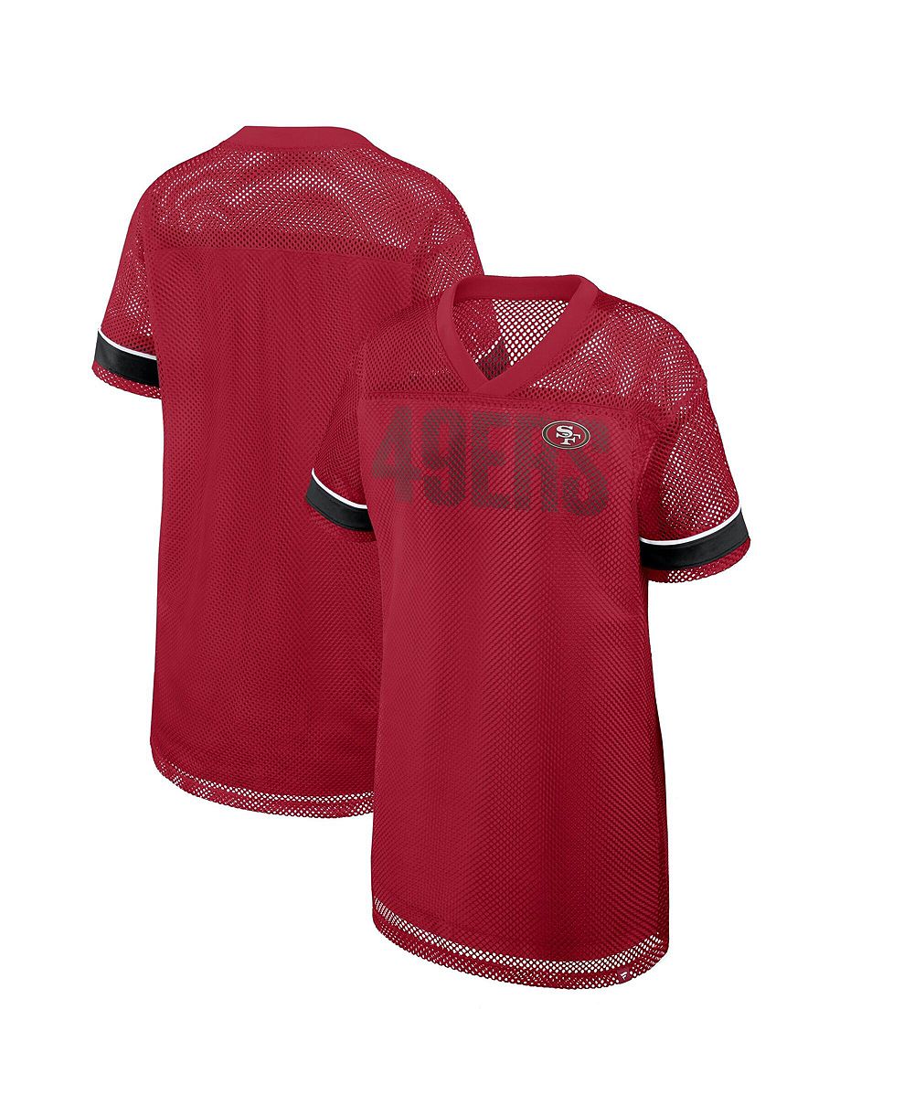 Fanatics Женское платье mesh oversized San Francisco 49ers Team First Deep Route V-Neck