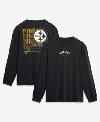 Fanatics Men's Black Pittsburgh Steelers Relaxed Fullback Drive Long Sleeve Fashion Top