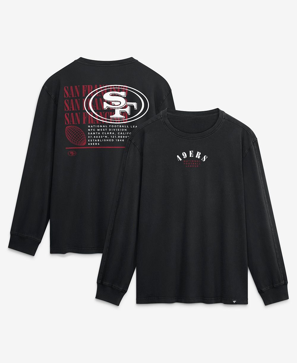 Мужская футболка Fanatics Black San Francisco 49ers Relaxed Fullback Drive с длинным рукавом