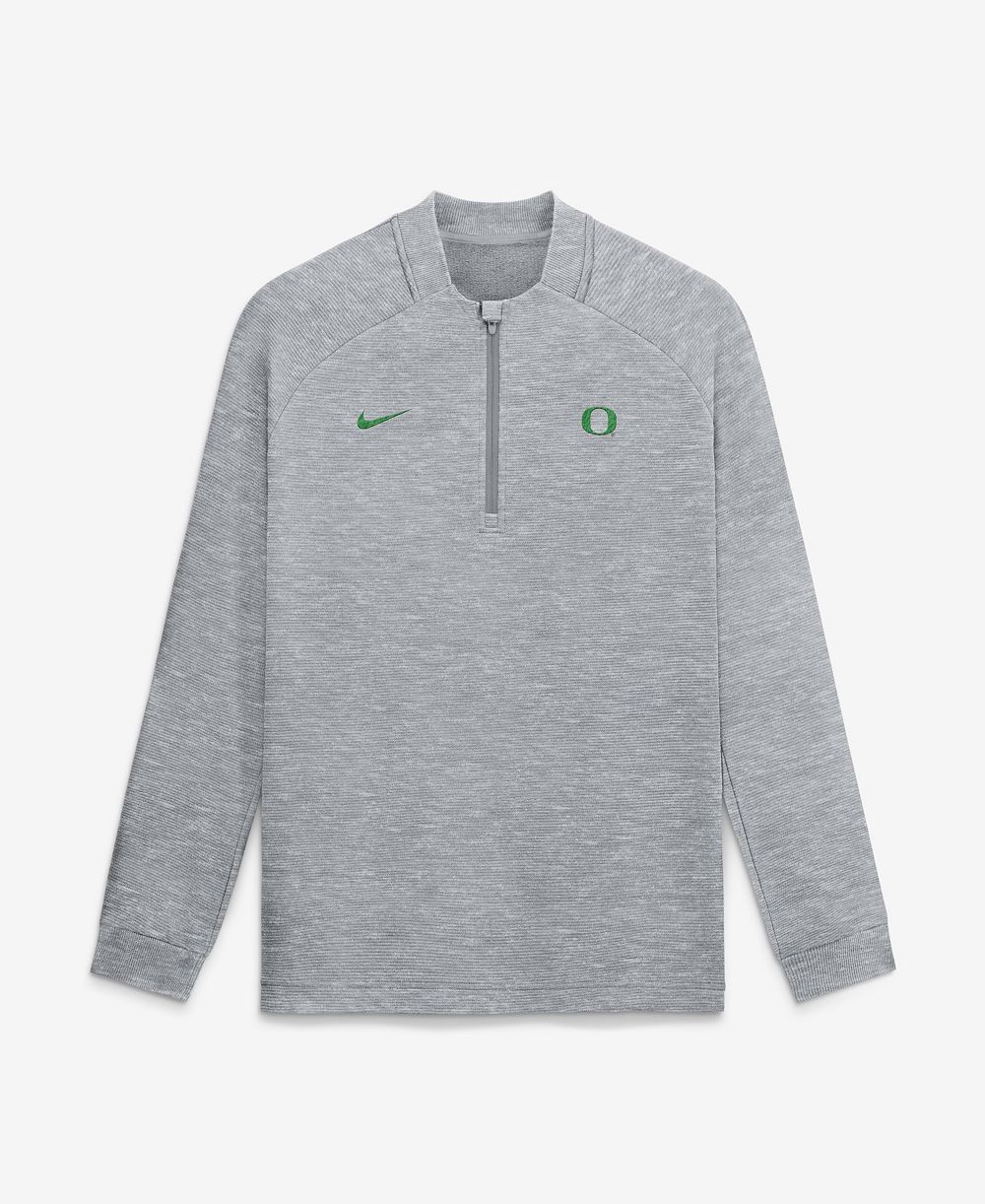 Мужская кофта Nike Gray Oregon Ducks Golf Par 5 Therma-FIT Half-Zip Tri-Blend Pullover