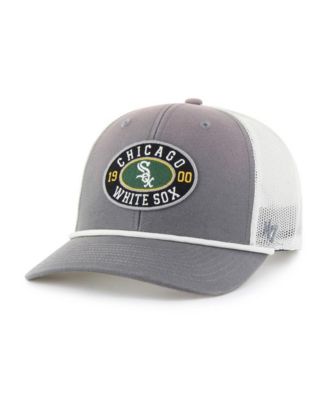 Мужская кепка '47 Brand Gray/White Chicago White Sox Tide Sweep Rope Trucker регулируемая