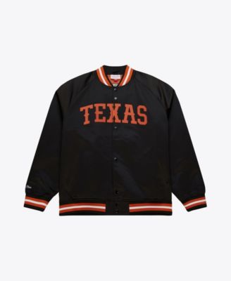 Куртка Mitchell & Ness Texas Longhorns Black Satin Raglan Full-Snap