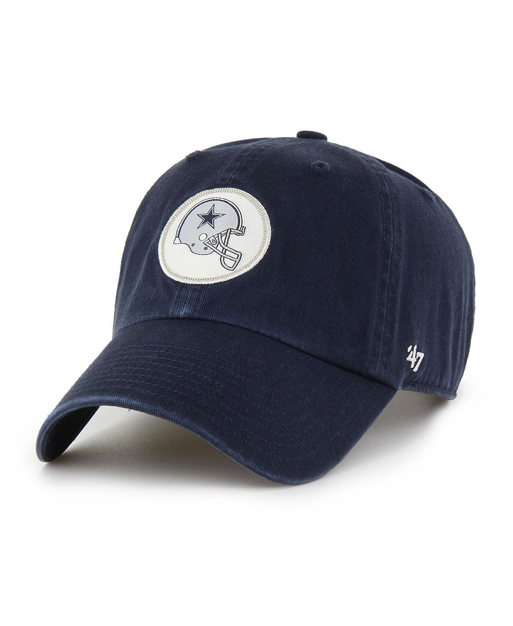 '47 Brand Мужская регулируемая кепка Dallas Cowboys Helmet Clean-Up, Navy