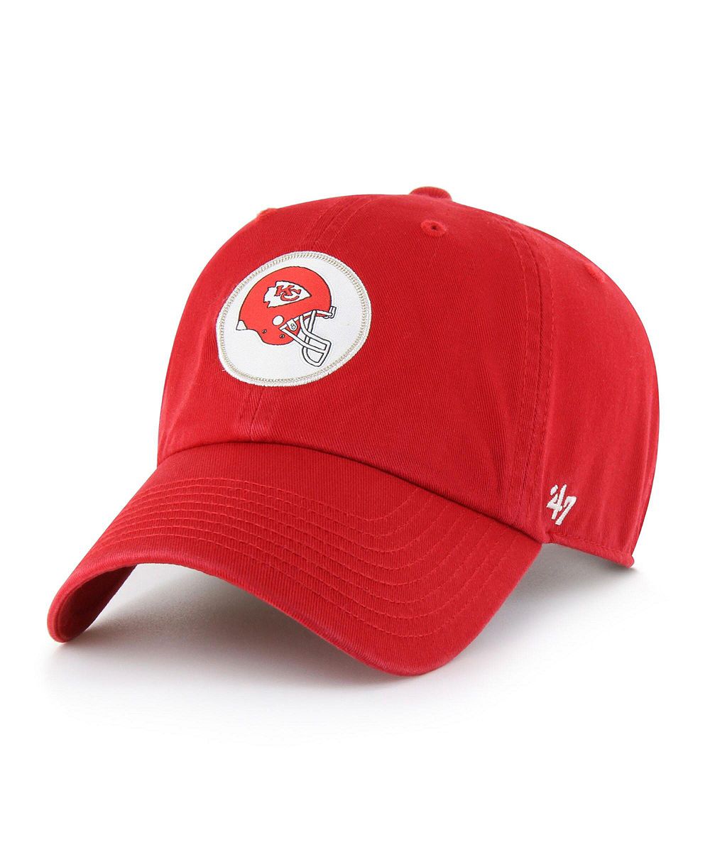 47 Brand Мужская кепка Kansas City Chiefs Hard Hat Clean Up, красная