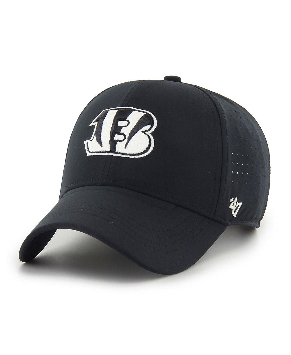 Мужская кепка '47 Brand Black Cincinnati Bengals Vent MVP Adjustable