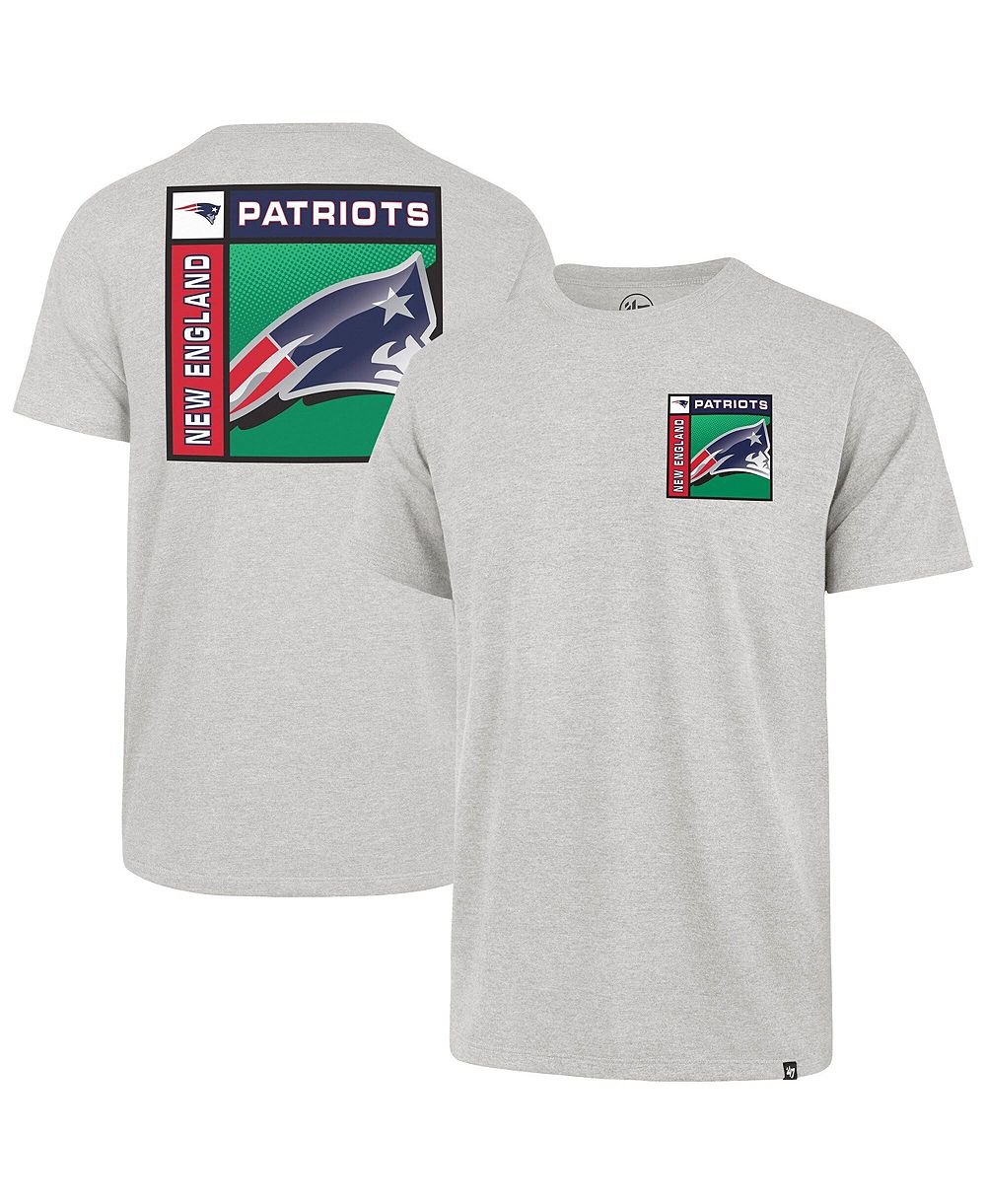 47 Brand Men's Gray New England Patriots Chrome Plate Franklin T-Shirt