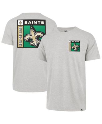 Мужская футболка '47 Brand Gray New Orleans Saints Chrome Plate Franklin