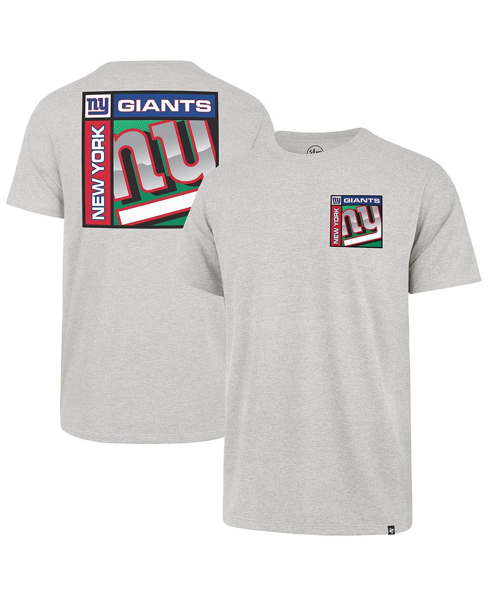 47 Brand Men's Gray New York Giants Chrome Plate Franklin T-Shirt