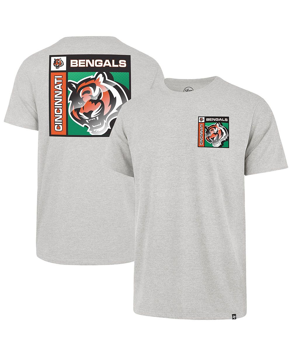 Мужская футболка '47 Brand Gray Cincinnati Bengals Chrome Plate Franklin