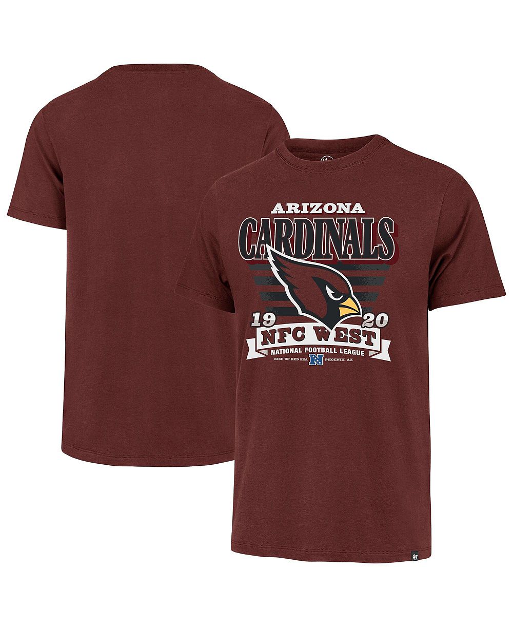 '47 Brand Мужская футболка Cardinal Arizona Cardinals Stripe Splash Franklin