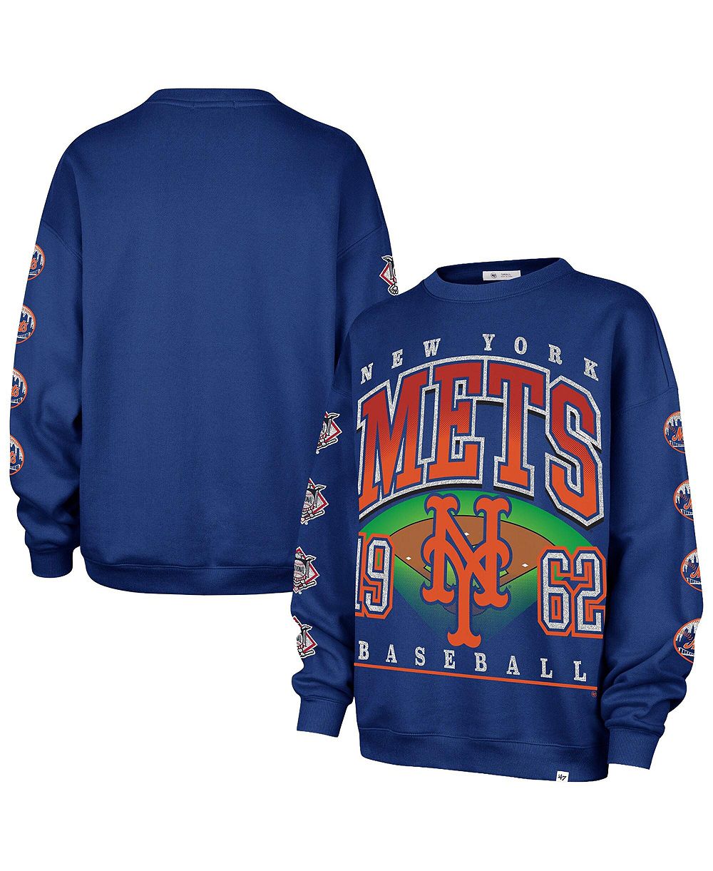 '47 Brand Женский свитшот New York Mets Trendy Team Go Big Oversized