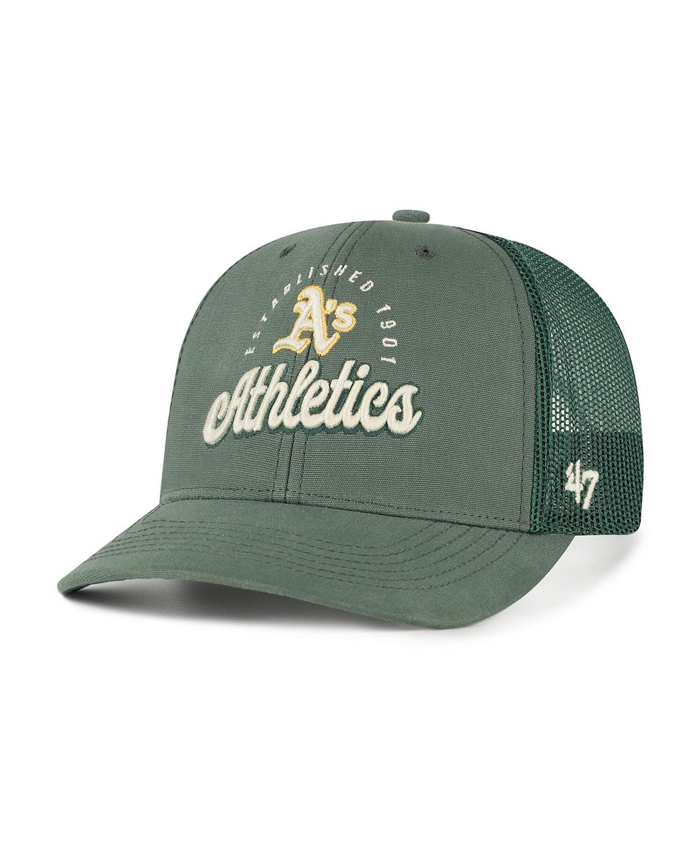 '47 Brand Мужская зеленая кепка Athletics Pitstop Trucker регулируемая