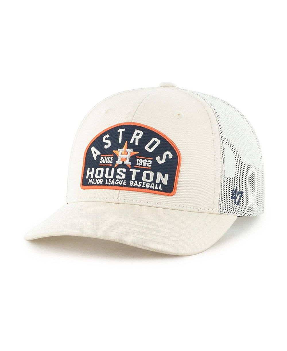 Мужская кепка-тракер 47 Brand Houston Astros Cream с регулируемым размером