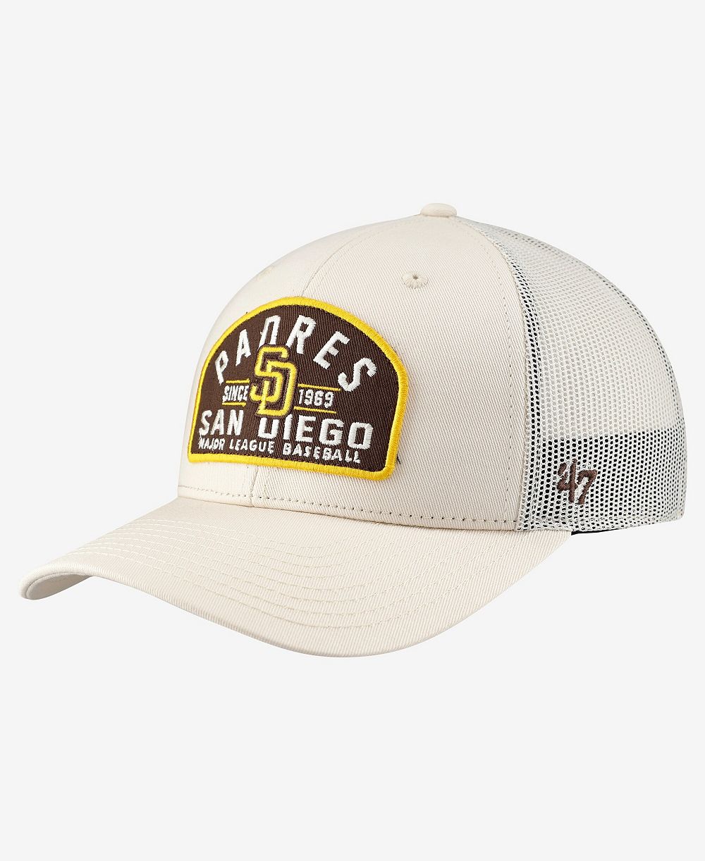 Мужская регулируемая кепка '47 Brand San Diego Padres Leland Cream