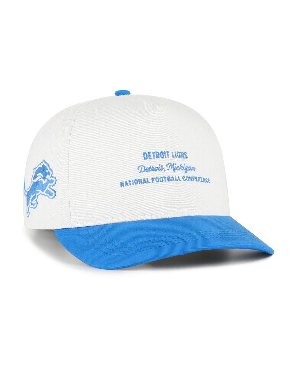 Мужская кепка '47 Brand White Detroit Lions Contemporary Two-Tone Hitch регулируемая