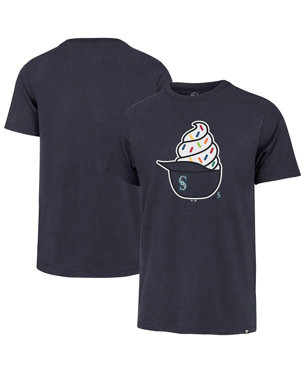 Мужская футболка '47 Brand Navy Seattle Mariners Ice Cream Helmet Franklin