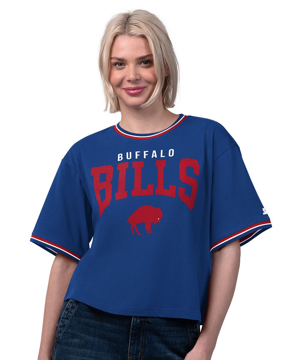 Starter Women's Buffalo Bills Vintage Ace Oversized Cropped T-Shirt