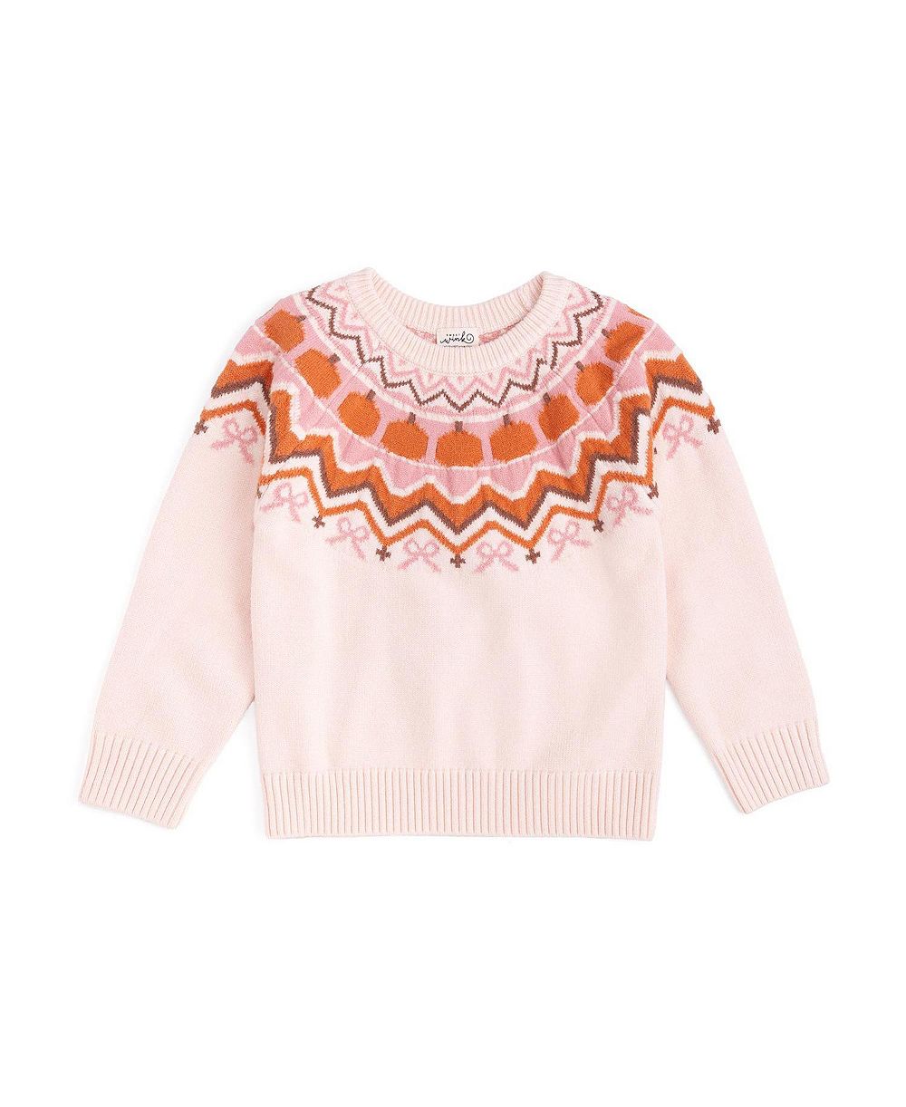 Sweet Wink Свитер Sweet Wink Pumpkin Fair Isle для девочек