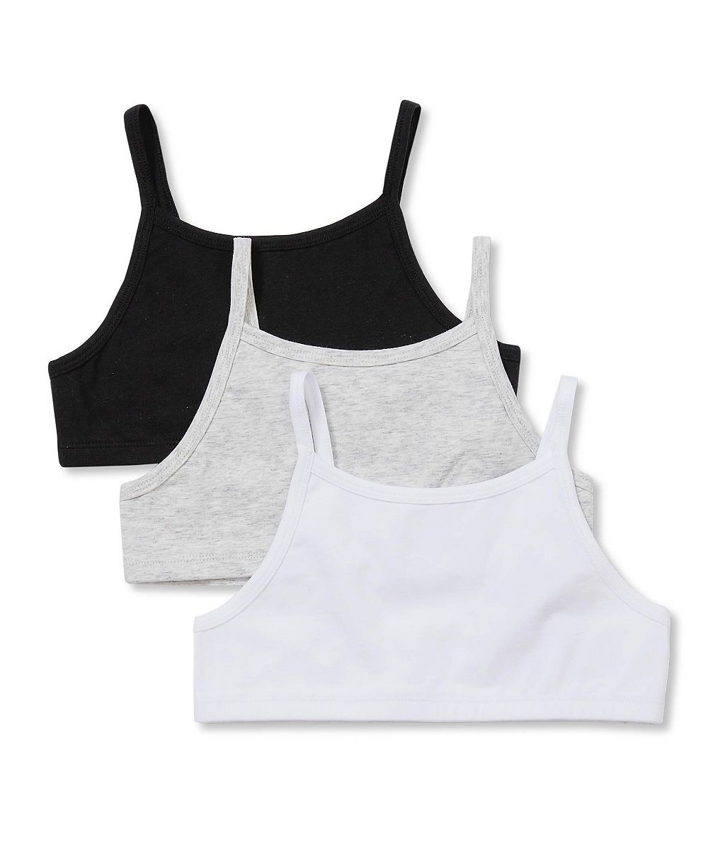 Lands' End Girls Pull On Bra 3 Pack