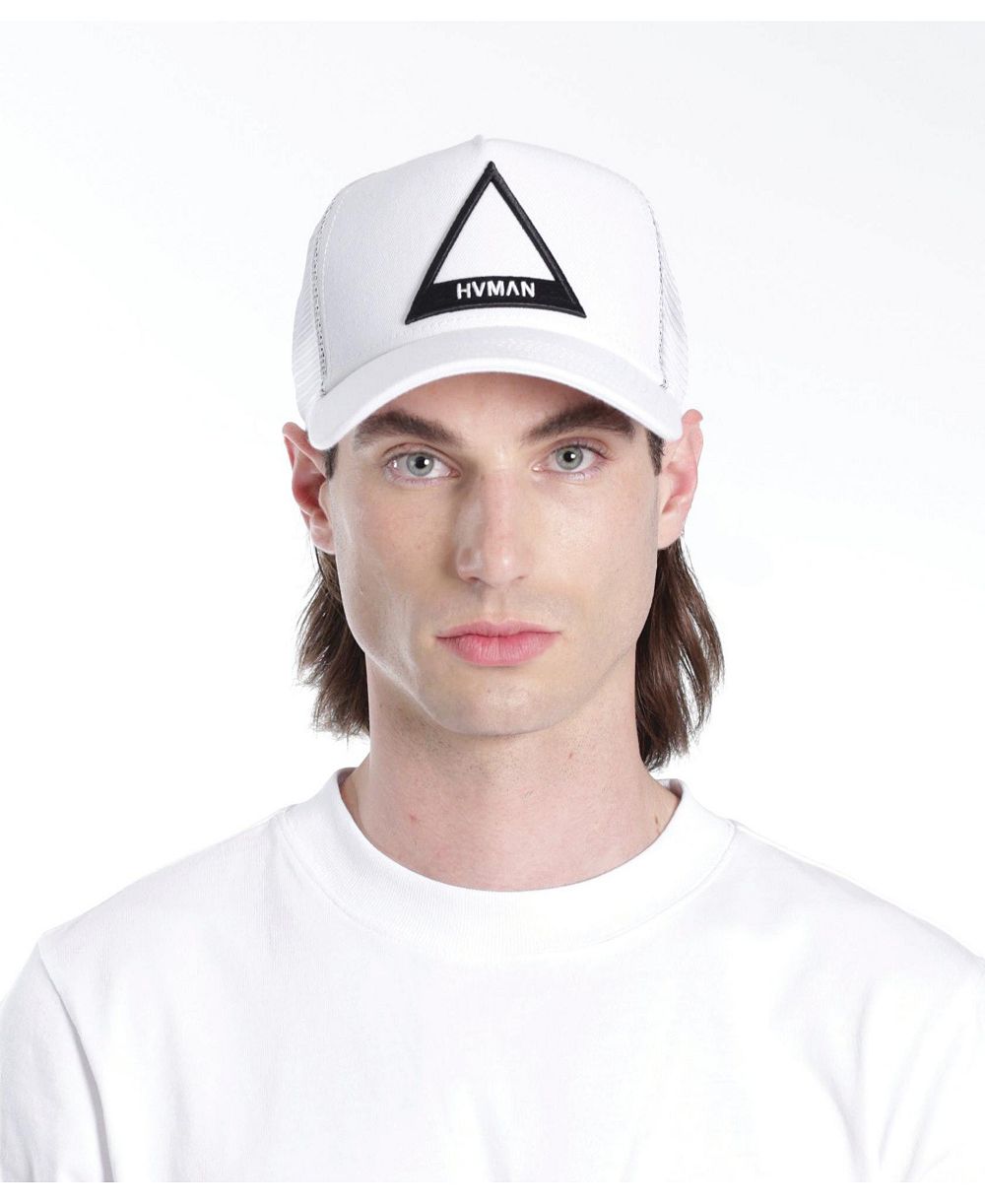 Hvman Chosen To Prevail x Cult Men's Triangle Logo Mesh Trucker Cap
