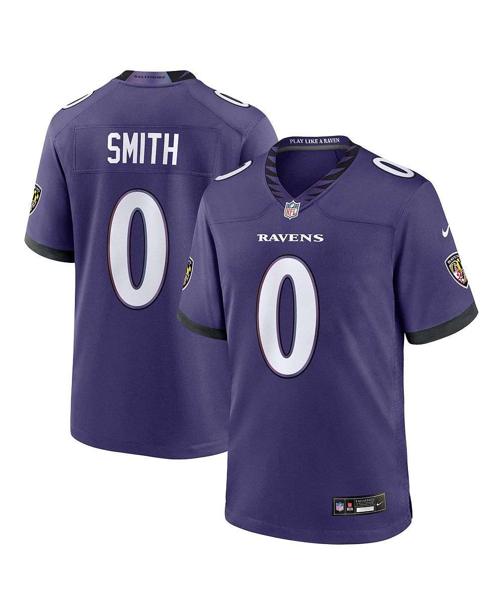 Nike Men's Roquan Smith Purple Baltimore Ravens Team Game Jersey