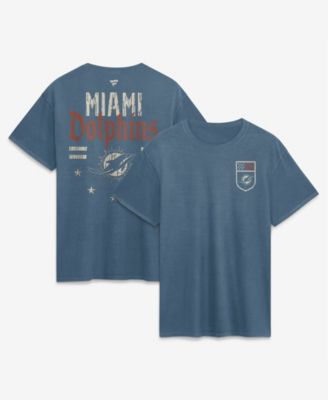 Мужская футболка Fanatics Blue Miami Dolphins Washed Americana