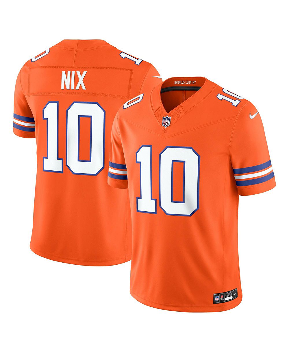 Мужская джерси Nike Orange Denver Broncos Alternate Mile High Collection 1977 Throwback Vapor F.U.S.E. Stitched Limited