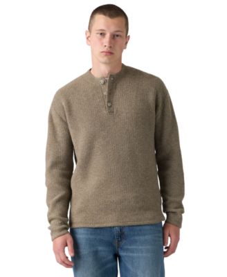 Мужской свитер Levi's Woodacre Henley из шерстяной смеси на трех пуговицах