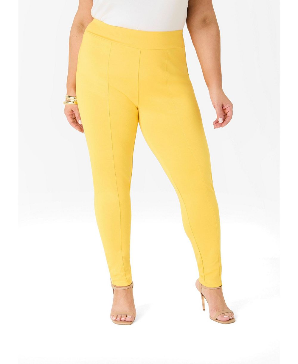Леггинсы Ashley Stewart Plus Sizes Ponte с швами
