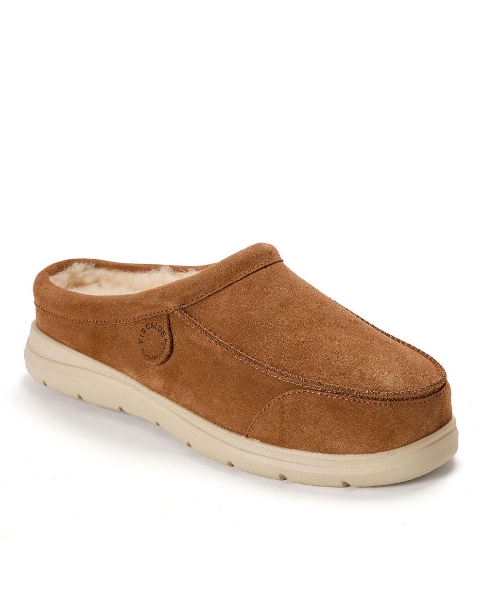 Мужские тапочки Dearfoams Fireside by Lithgow Genuine Shearling Clog