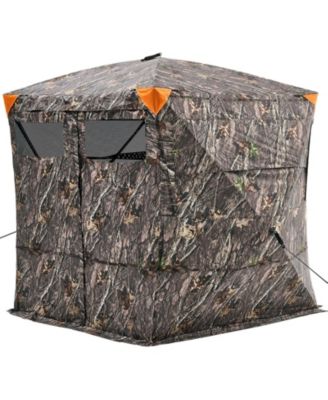 HONGGE Silent Magnetic Door Ground Hunting Blind for 4 to 5 People